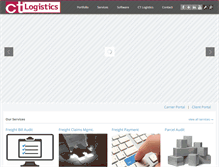 Tablet Screenshot of ctlogistics.com